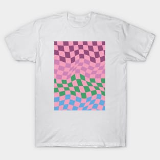 Colorful Checkerboard Pattern 4 T-Shirt